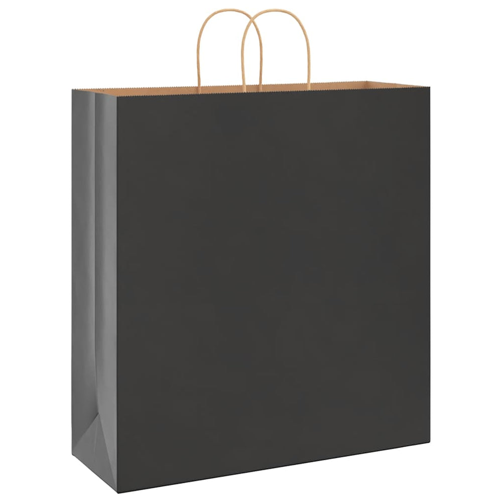 Schwarze Papiertragetaschen mit Henkeln, 50 Stk. 45x17x48 cm