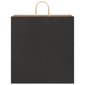 Schwarze Papiertragetaschen mit Henkeln, 50 Stk. 45x17x48 cm