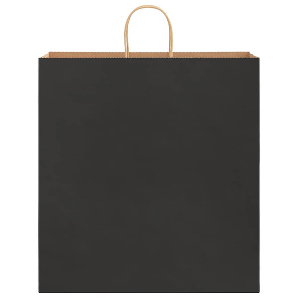 Schwarze Papiertragetaschen mit Henkeln, 50 Stk. 45x17x48 cm