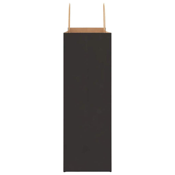 Schwarze Papiertragetaschen mit Henkeln, 50 Stk. 45x17x48 cm