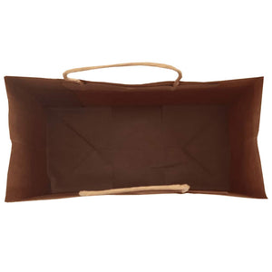 Schwarze Papiertragetaschen mit Henkel, 21x11x28 cm, 250 Stk.
