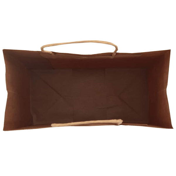 Schwarze Papiertragetaschen mit Henkel, 21x11x28 cm, 250 Stk.