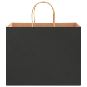 Schwarze Papiertragetaschen mit Henkeln, 250 Stk. 32x22x24 cm