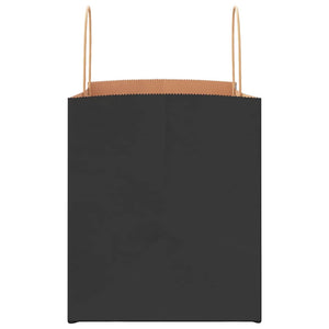 Schwarze Papiertragetaschen mit Henkeln, 250 Stk. 32x22x24 cm