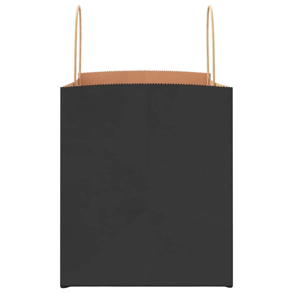 Schwarze Papiertragetaschen mit Henkeln, 250 Stk. 32x22x24 cm