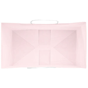 Rosa Papiertragetaschen mit Henkel, 50 Stk. 15x8x21cm