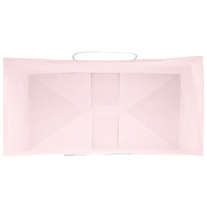 Papiertragetaschen Rosa mit Henkel, 50 Stk.