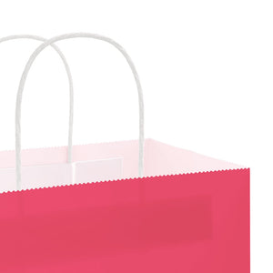 Papiertragetaschen Rosa mit Henkel, 50 Stk.