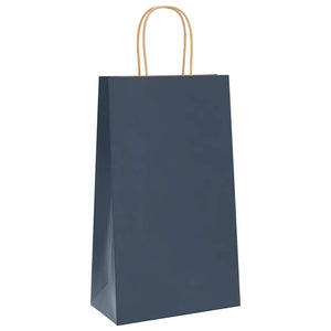 Blaue Papiertragetaschen mit Henkel, 250 Stk.