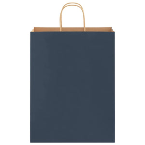 Blaue Papiertragetaschen mit Henkel, 250 Stk.
