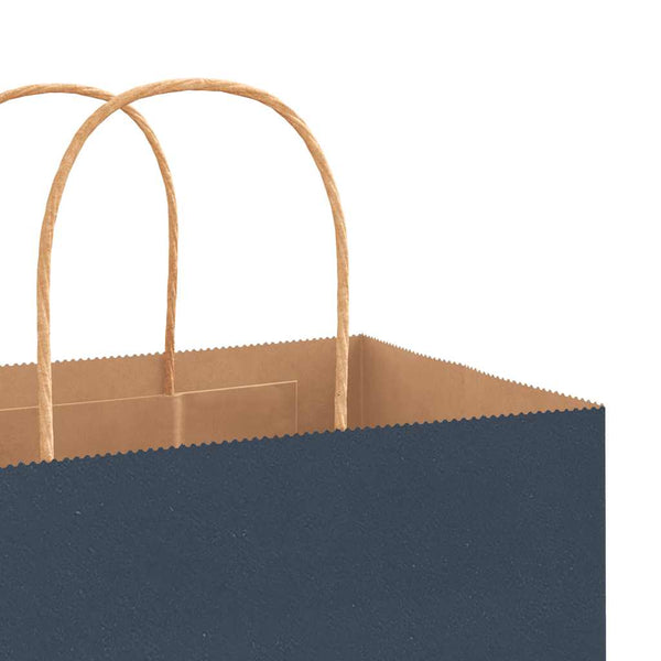 Blaue Papiertragetaschen mit Henkel, 250 Stk. 32x17x44 cm