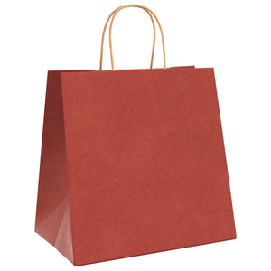 Rote Papiertragetaschen mit Henkel 26x17x25 cm, 250 Stk.