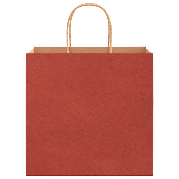 Rote Papiertragetaschen mit Henkel 26x17x25 cm, 250 Stk.