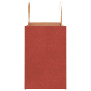 Rote Papiertragetaschen mit Henkel 26x17x25 cm, 250 Stk.