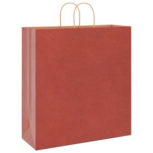 Rote Papiertragetaschen mit Henkeln, 250 Stk. 45x17x48 cm