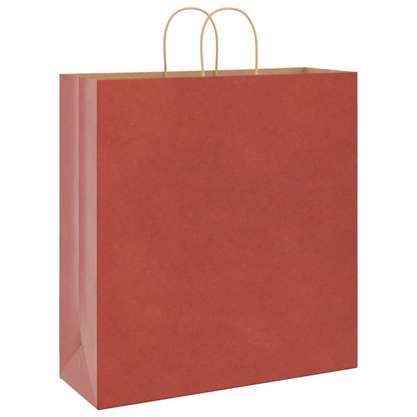 Rote Papiertragetaschen mit Henkeln, 250 Stk. 45x17x48 cm