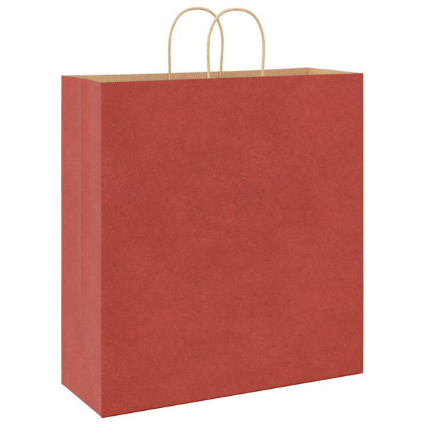 Rote Papiertragetaschen mit Henkeln, 250 Stk. 45x17x48 cm