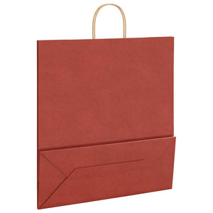 Rote Papiertragetaschen mit Henkeln, 250 Stk. 45x17x48 cm