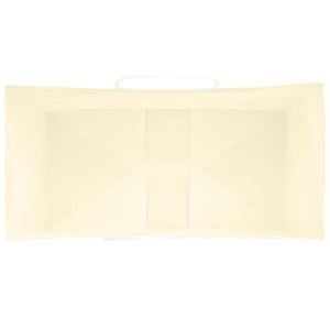 Gelbe Papiertragetaschen mit Henkel, 50 Stk.