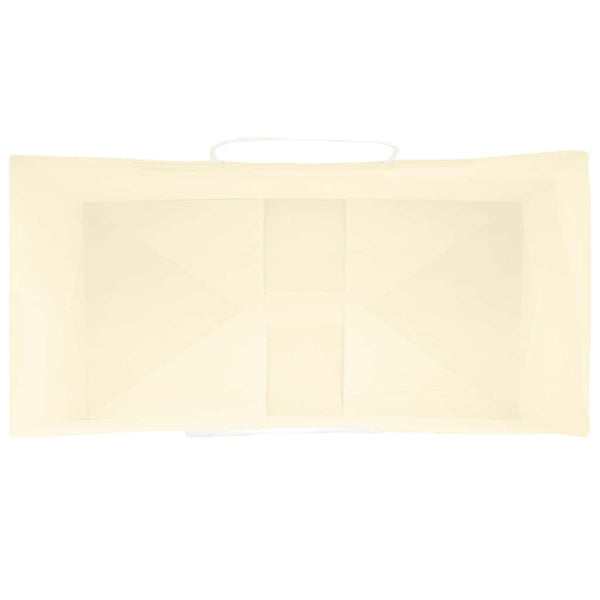 Gelbe Papiertragetaschen mit Henkel, 50 Stk.