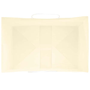 Gelbe Papiertragetaschen mit Henkel, 50 Stk.