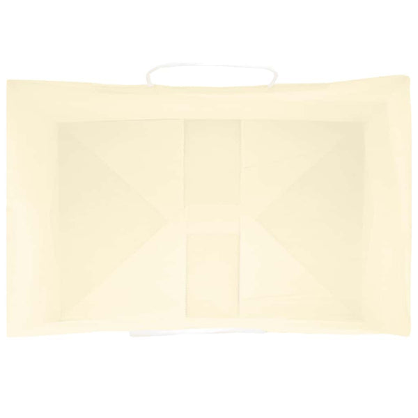 Gelbe Papiertragetaschen mit Henkel, 50 Stk.