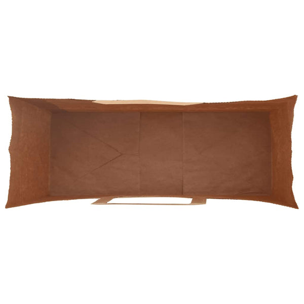 Braune Papiertragetaschen mit Henkeln, 50 Stk.