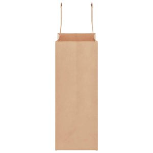 Braune Papiertragetaschen mit Henkel, 250 Stk.