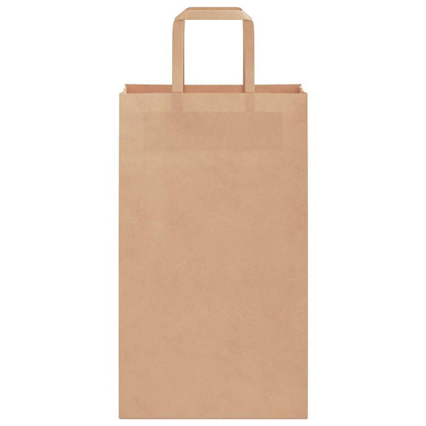 Braune Papiertragetaschen mit Henkel, 21x11x36 cm, 250 Stk.