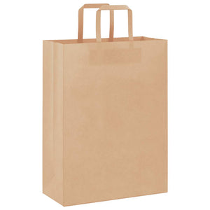Papiertragetaschen Braun mit Henkeln, 250 Stk.