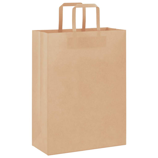 Papiertragetaschen Braun mit Henkeln, 250 Stk.