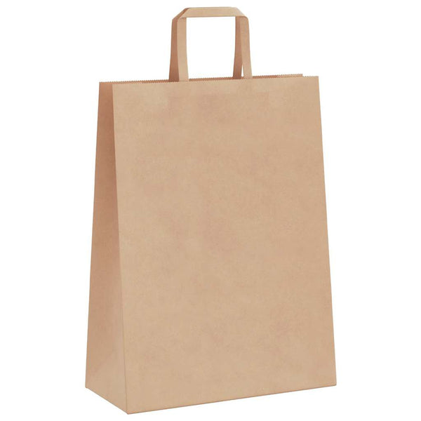 Papiertragetaschen Braun mit Henkeln, 250 Stk.
