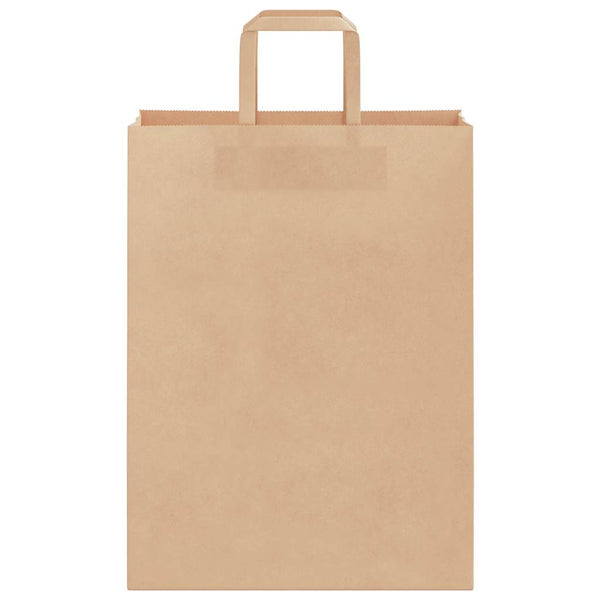 Papiertragetaschen Braun mit Henkeln, 250 Stk.