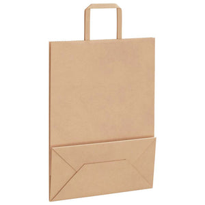 Papiertragetaschen Braun mit Henkeln, 250 Stk.