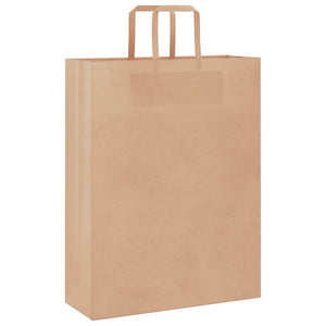 Braune Papiertragetaschen mit Henkel, 250 Stk.