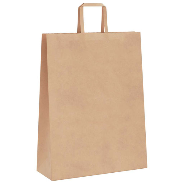 Braune Papiertragetaschen mit Henkel, 250 Stk.