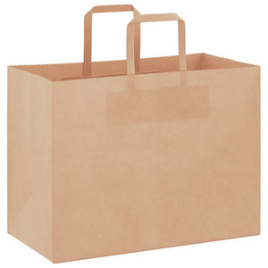 Papiertragetaschen Braun mit Henkel 32x17x25cm, 250 Stk