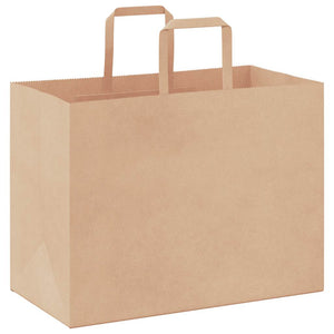 Papiertragetaschen Braun mit Henkel 32x17x25cm, 250 Stk