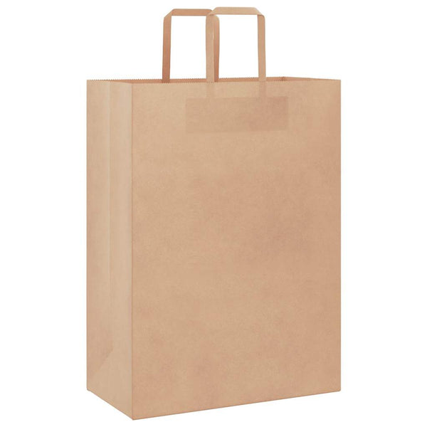 Braune Papiertragetaschen mit Henkel, 250 Stk.