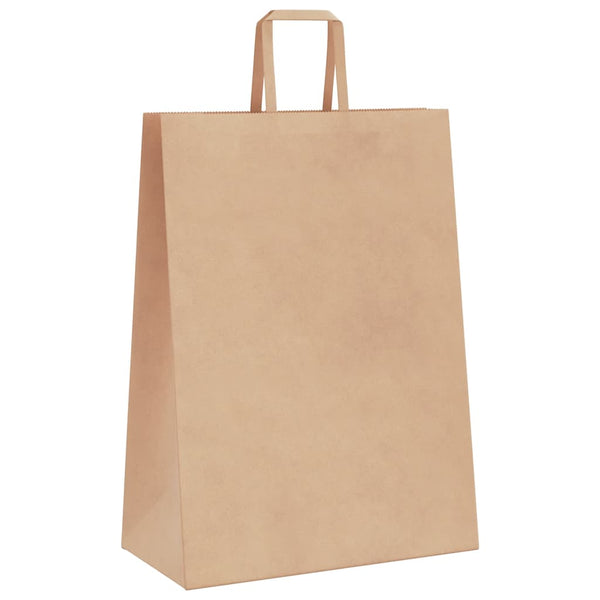 Braune Papiertragetaschen mit Henkel, 250 Stk.
