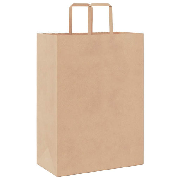Braune Papiertragetaschen mit Henkel, 250 Stk.
