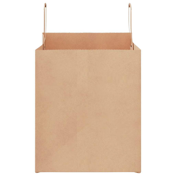 Braune Papiertragetaschen mit Henkeln, 250 Stk.