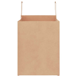 Braune Papiertragetaschen mit Henkel, 250 Stk.