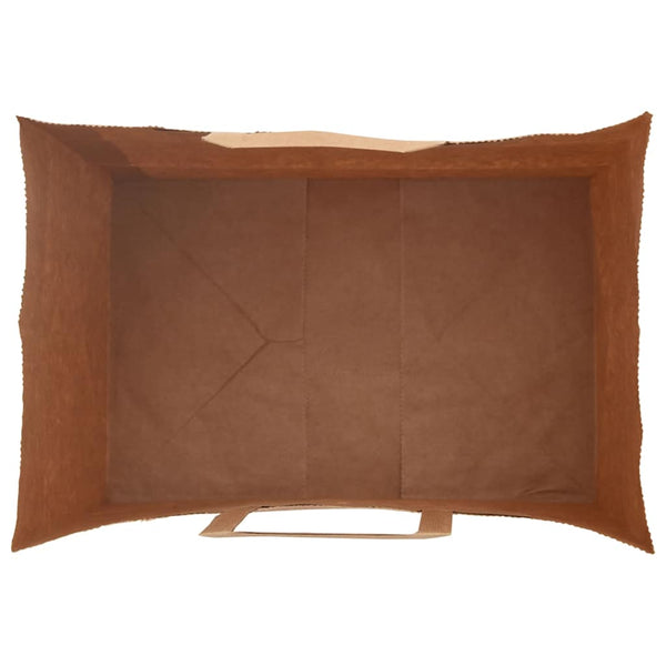 Braune Papiertragetaschen mit Henkel, 250 Stk.