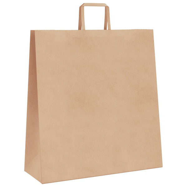Braune Papiertragetaschen mit Henkeln, 250 Stk.