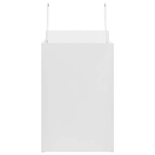Weiße Papiertragetaschen mit Henkel, 50 Stk. 26x17x25 cm