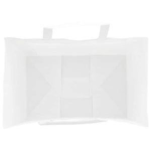 Weiße Papiertragetaschen mit Henkel, 50 Stk. 26x17x25 cm
