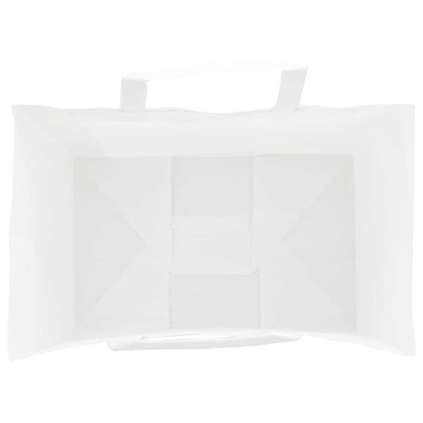 Weiße Papiertragetaschen mit Henkel, 50 Stk. 26x17x25 cm