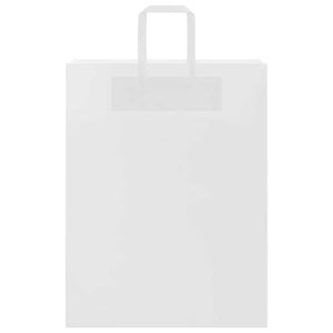 Weiße Papiertragetaschen mit Henkeln, 50 Stk. 32x12x42 cm