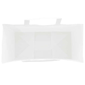 Weiße Papiertragetaschen mit Henkel, 250 Stk. 18x8x22 cm